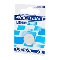 Батарейка Robiton PROFI CR2025 BL1 Lithium 3V (1/40/1800)