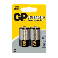 Батарейка GP Supercell R14 C BL2 Heavy Duty 1.5V (2/20/240)