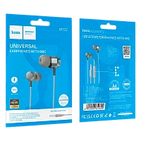 Наушники внутриканальные HOCO M122 с микр. серый