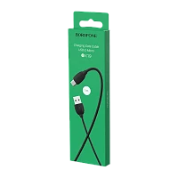 Кабель Borofone BX19 USB (m)-microUSB (m) 1м 2.4A ПВХ черный (1/648)