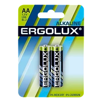 Батарейка Ergolux LR6 AA BL2 Alkaline 1.5V (2/20/360)