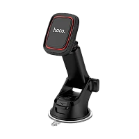 Держатель автомобильный HOCO CA42 присоска черный красный (1/58)