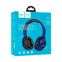 Наушники полноразмерные HOCO W33 bluetooth 5.0 с микр. microSD синий (1/30)