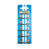 Батарейка Трофи G6/LR920/LR69/371A/171 BL10 Alkaline 1.55V (10/200/1600)