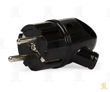 Вилка электрическая Smartbuy С/З 16A IP20 прямая с кольцом черный (1/40)