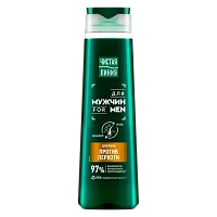 Шампунь Чистая линия Против перхоти Men 400мл с эвкалиптом и углем (1/12)