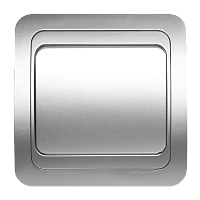 Выключатель Smartbuy Марс 1-клав.10A с индикатором серебряный (1/25)