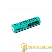 Аккумулятор Li-ion Videx 18650 BOX1 2800mAh с/з (1/20/160)