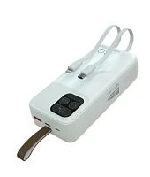 Внешний аккумулятор MORE CHOICE PB55-30 30000mAh 3.0A 22.5W 1USB+1Type-C+1microUSB белый