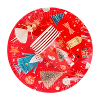 Комплект "Мир фантазий": бум.стаканы 250 мл 6 шт. + бум.тарелки 230 мм 6 шт. в уп., PATERRA