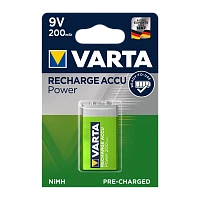 Аккумулятор предзаряженный RTU Varta Крона 6F22 9V BL1 NI-MH 200mAh (1/10/50)