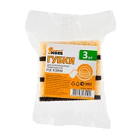 Губка для антипригарных поверхностей Рыжий кот FIX FORM 60х93х30мм 3шт. (1/40)