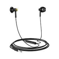 Наушники вставные HOCO M47 с микр. черный (1/21/210)