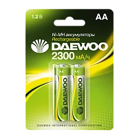 Аккумулятор бытовой Daewoo HR6 AA BL2 NI-MH 2300mAh (2/20/100)