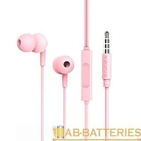 Наушники внутриканальные Borofone BM49 с микр. розовый (1/76/304)