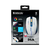 Мышь беспроводная Defender MM-282 DILA игровая USB белый (1/100)