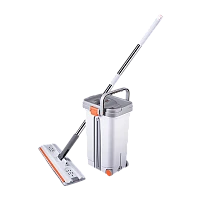 Швабра для пола Defender CM-405 141.5см телескопическая с ведром и насадкой 2шт. серый (1/3)