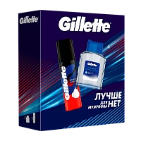 Набор Gillette (пена для бритья Классическая 50мл+лосьон после бритья 50мл) (1/4)