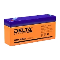 Аккумулятор свинцово-кислотный Delta DTM 6032 6V 3.2Ah (1/20)