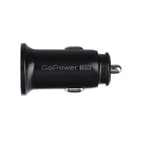 Автомобильное З/У GoPower GPQC11-1U 1USB 18W черный (1/100)