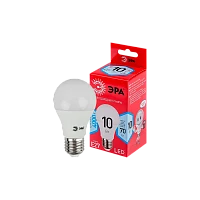 Лампа светодиодная ЭРА A60 E27 10W 4000К 220-240V груша (1/10/100)