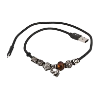 Кабель Remax RC-058i Jewellery USB (m)-Lightning (m) 0.5м 2.4A черный