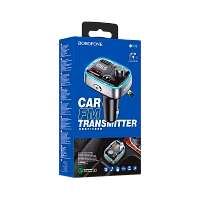 FM-трансмиттер Borofone BC32 2USB microSD bluetooth 5.0 черный (1/20/80)