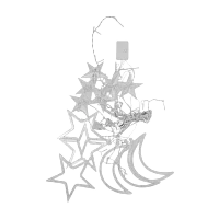 Гирлянда Camelion LGD-003 "Звезды-месяц" 110LED 3м штора (1/30)