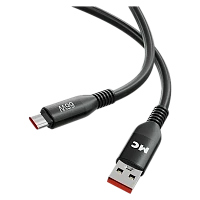Кабель MORE CHOICE K83a USB (m)-Type-C (m) 1м 6A 66W силикон QC3.0 черный