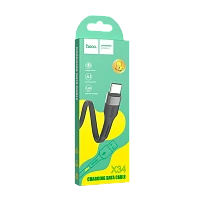 Кабель HOCO X34 USB (m)-Type-C (m) 1м 2.4A силикон черный (1/31/310)