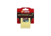 Клейкая лента Сила 48мм*5м двусторонняя ХБ каучук (1/24/72)