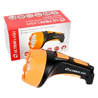 Фонарь туристический Ultraflash LED3815 2W 15LED от аккумулятора IP22 черный желтый (1/5/40)