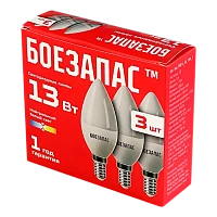 Лампа светодиодная Боезапас CN E14 13W 4000К 3шт. (1/36)