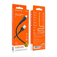 Кабель Borofone BX51 USB (m)-Lightning (m) 1м 2.0A ПВХ черный в коробке (1/360)