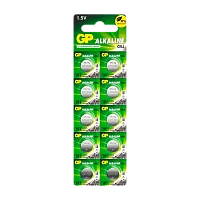 Батарейка GP G8/LR1120/LR55/391A/191 BL10 Alkaline 1.5V отрывные (10/250/5000)