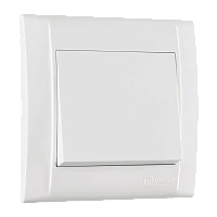 Выключатель Makel Defne 1-клав.10A пластик проходной белый 42001005 (1/12)