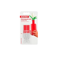 Клей Контакт эпоксидный 6мл двухкомпонентный BL1 прозрачный (1/24/288)