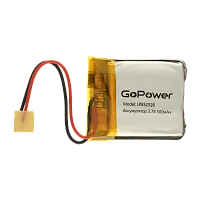 Аккумулятор Li-Pol GoPower LP852526 PK1 3.7V 500mAh с/з (1/10)