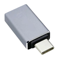 Адаптер KS-IS KS-296Grey Type-C (m)-USB3.0 (f) OTG серый