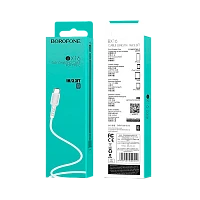 Кабель Borofone BX16 USB (m)-Type-C (m) 1м 2.0A ПВХ белый (1/648)