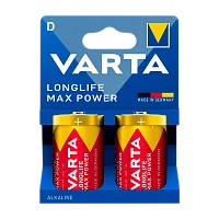 Батарейка Varta LONGLIFE MAX POWER (MAX TECH) LR20 D BL2 Alkaline 1.5V (4720) (2/12/60)