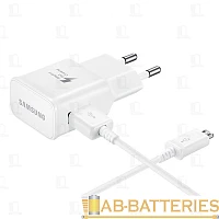 Сетевое З/У Samsung EP-TA20EWEUGRU 1USB 2.0A с кабелем microUSB (1/65/390)