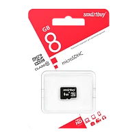 Карта памяти microSD Smartbuy 8GB Class10 10 МБ/сек без адаптера