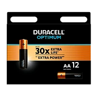 Батарейка Duracell Optimum LR6 AA BL12 Alkaline 1.5V (12/96)