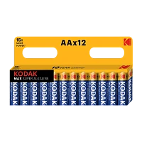 Батарейка Kodak MAX LR6 AA BL12 Alkaline 1.5V (12/120/720/17280)