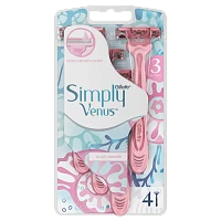 Бритва одноразовая Gillette "VENUS Simply" 3 лезвия 4шт. (1/12)