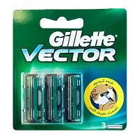 Сменные кассеты Gillette "Vector" 2 лезвия 3шт. (цена за 1 шт) для Slalom Plus (3/30)