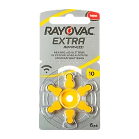 Батарейка Rayovac Extra ZA10 BL6 Zinc Air 1.45V (6/60/600)