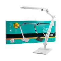Светильник настольный Camelion KD-831 10W 230V 12LED на основании сенс. рег.ярк./цвета белый (1/5)