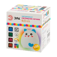 Ночник ЭРА NLED-414 2W 220V на основании рег.ярк./цвета голубой (1/24/48)